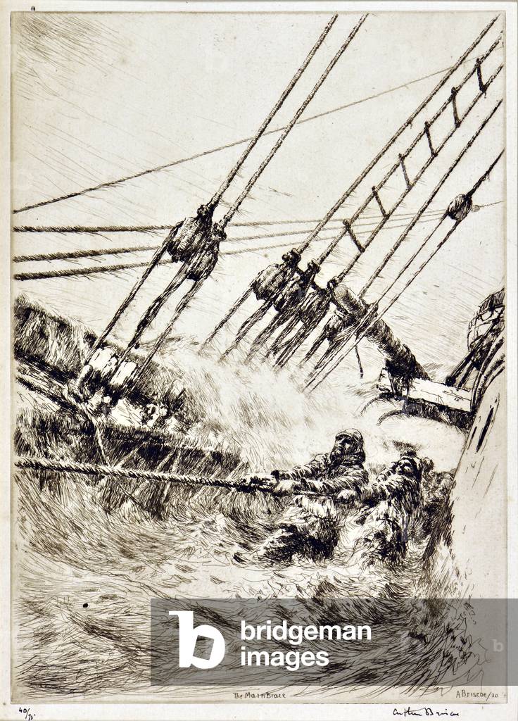 The Main Brace, 1930 (etching)