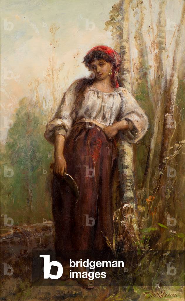 A Woodcutter of the Basque Provinces, 19th century (oil on canvas)
