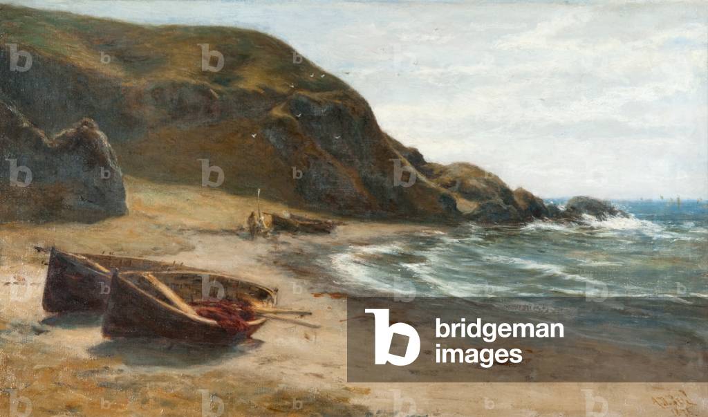 Coast Scene, 1876 (oil on canvas)