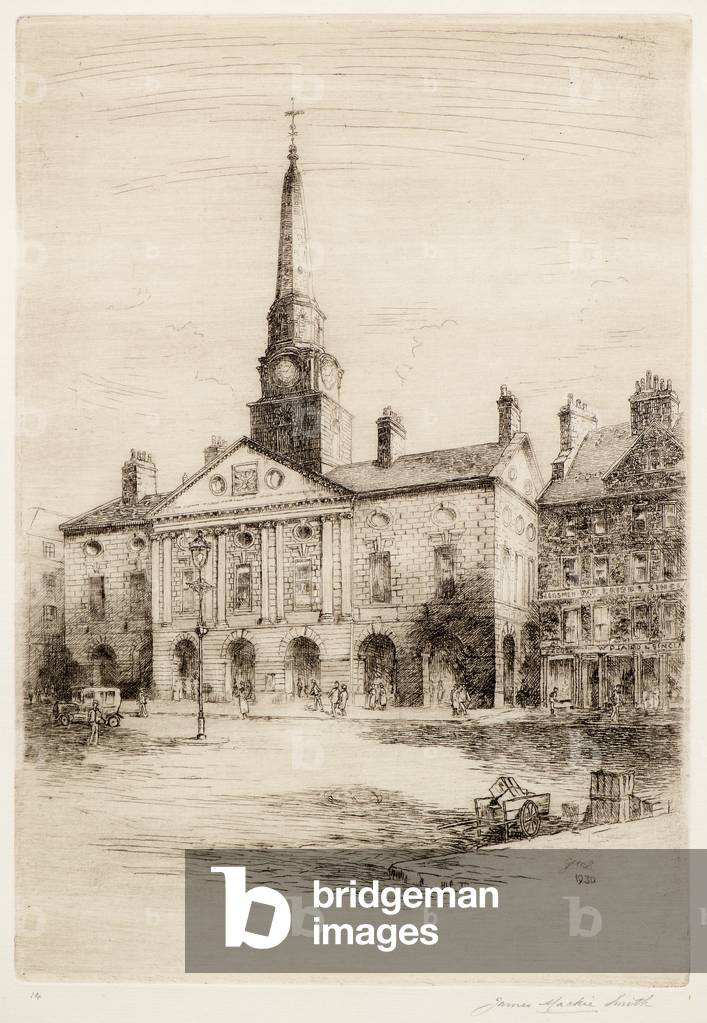 The Old Town House, Dundee, 1930 (etching)