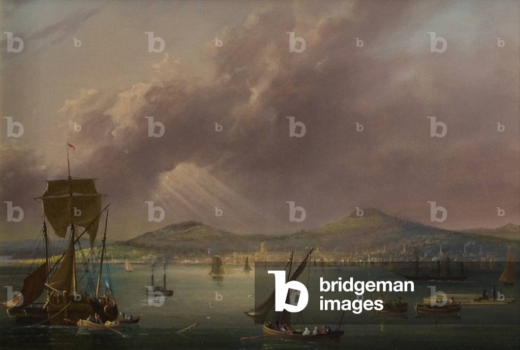 Dundee from the River, c.1835 (oil on canvas)