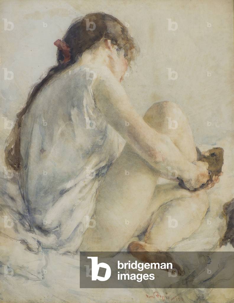 Getting Up, 1911 (w/c)