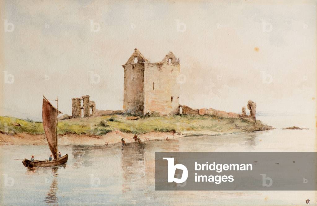 Broughty Castle in 1850, c.1850 (w/c)