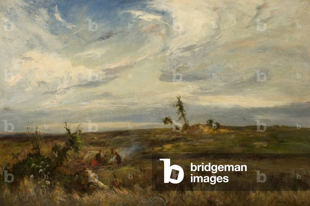 A Gipsy Encampment, 1885 (oil on canvas)