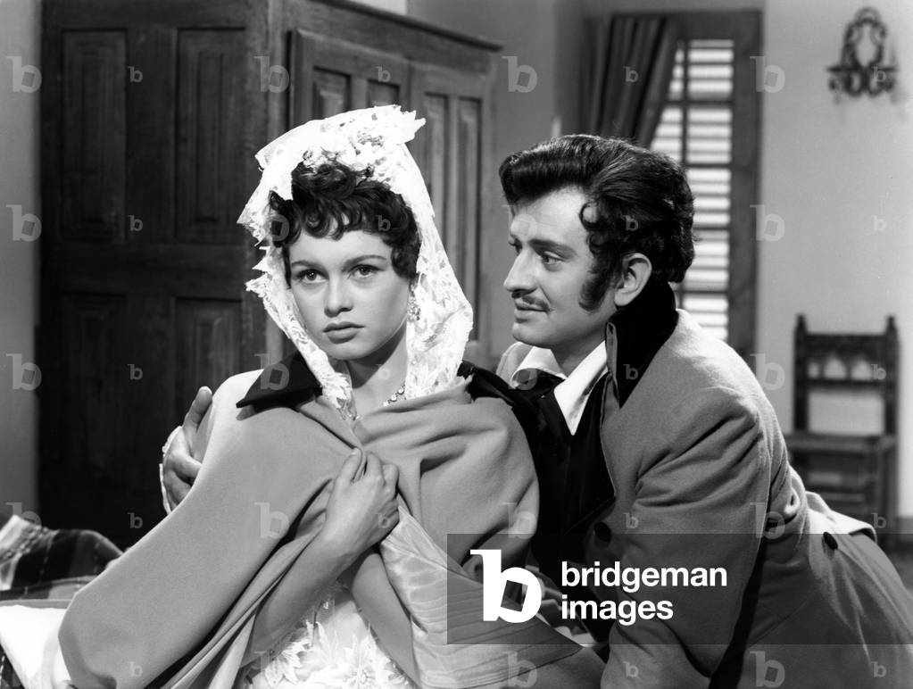 Brigitte Bardot and Georges Descrieres in Caroline and the Rebels, 1954 (film still)