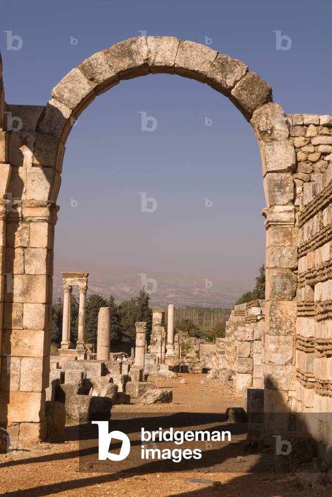 Cardo Maximus, Aanjar, Bekaa Valley, Lebanon Umayyad era archaeological site (photo)