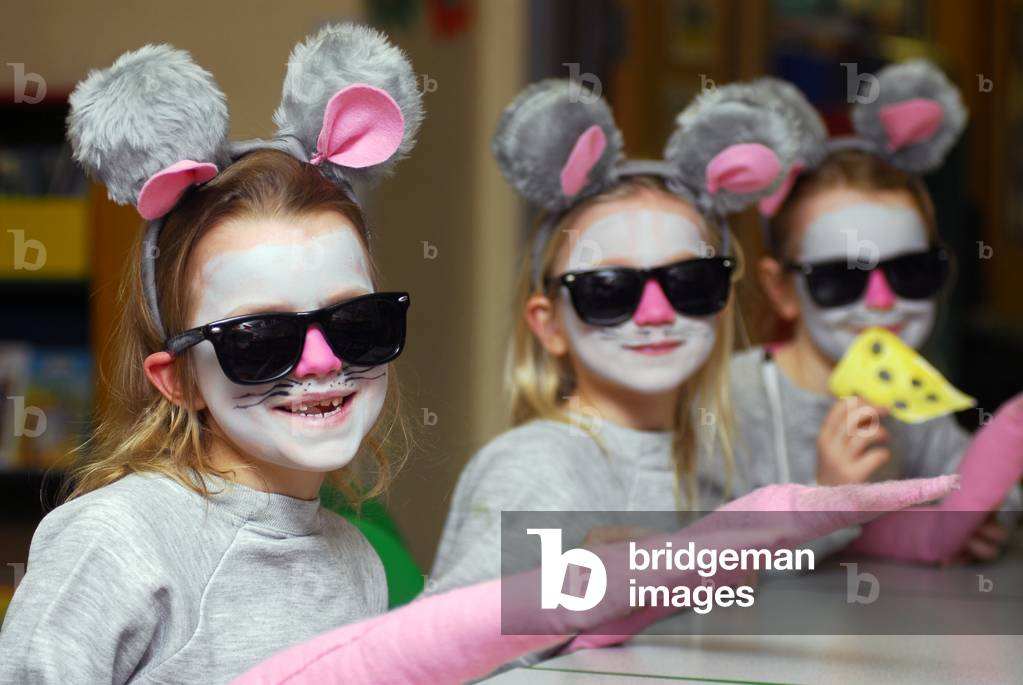 Infant school pupils dressed