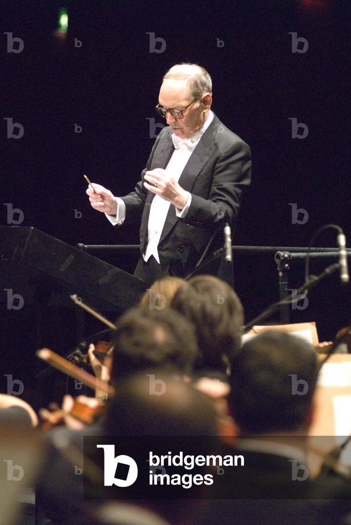 Ennio Morricone conducting the