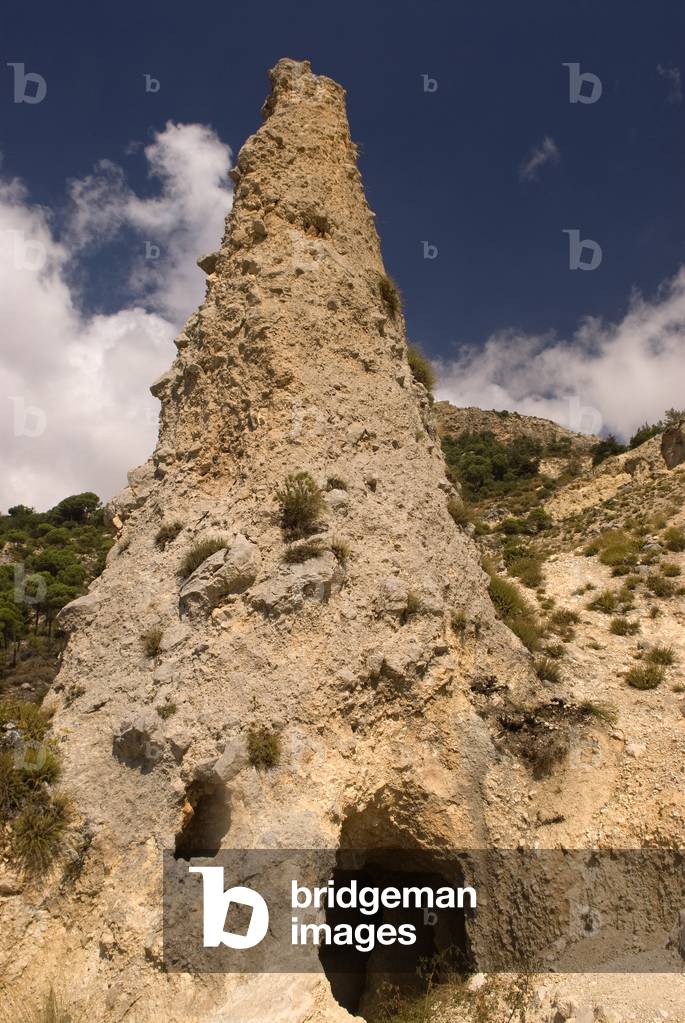 Phoenician tomb dating from around 750BCE which has recesses inside to hold 4 coffins, above the town of Bcharre, northern Lebanon (photo)