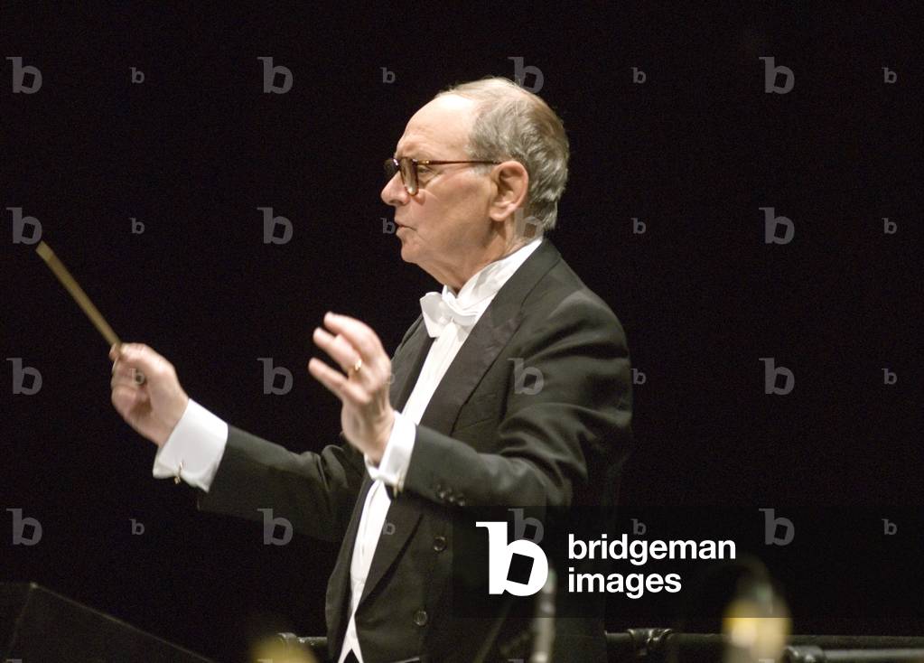 Ennio Morricone conducting the