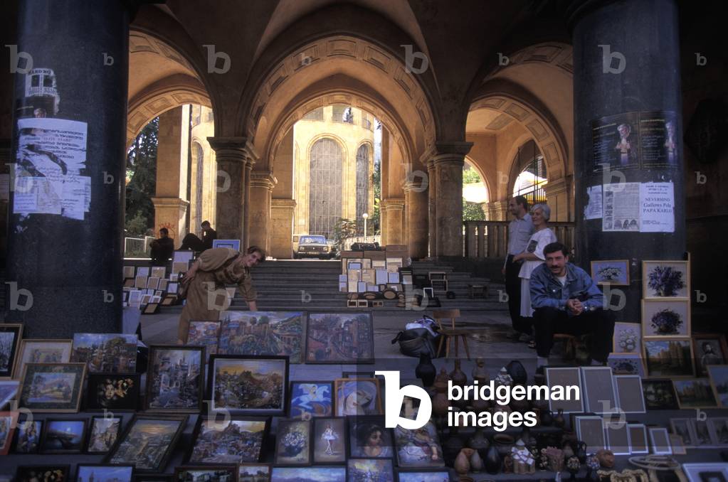 Local art for sale, Tbilisi, Georgia, former Soviet Republic (photo)