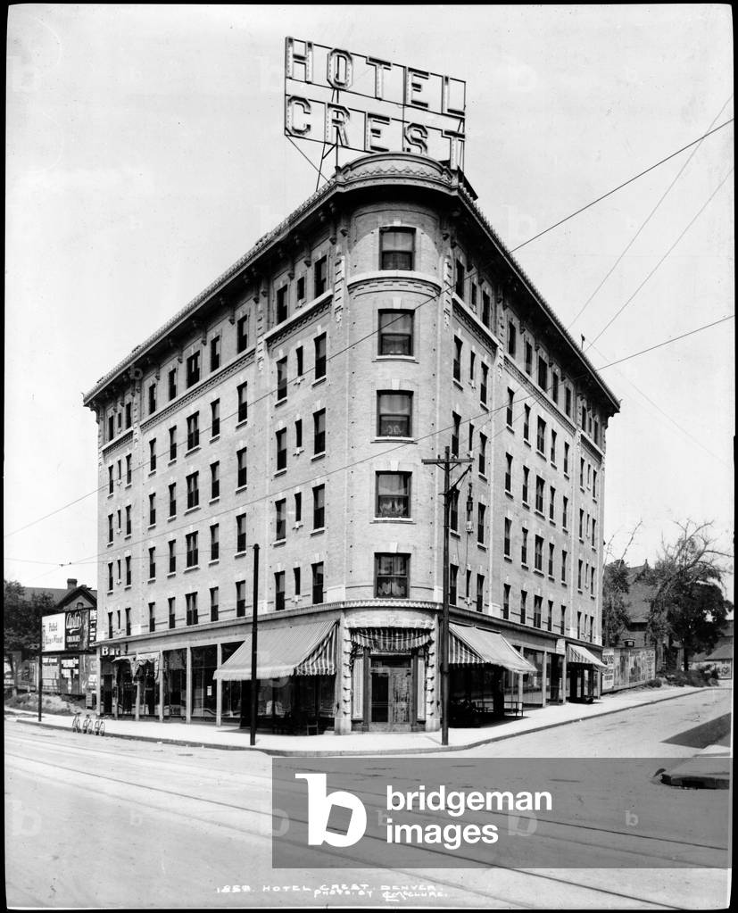 Hotel Crest, Denver, Colorado, c.1910-20 (b/w photo)
