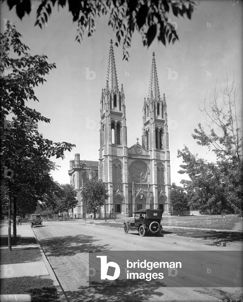 Cathedral of the Immaculate Conception, c.1920-30 (b/w photo)