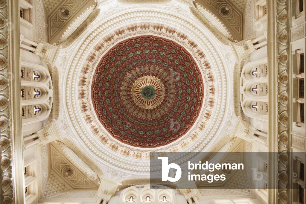 Interior and dome, Mosque of Emir Abdel Kader, Constantine, Algeria (photo)