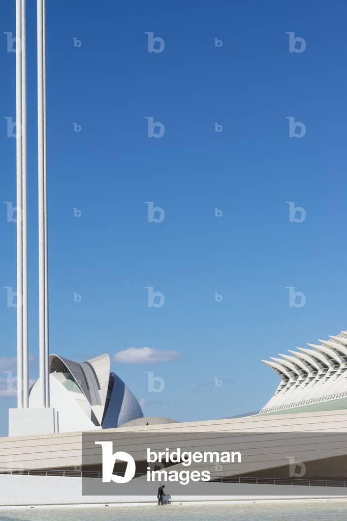 View of El Pont De L'assut De L'or and L'agora in Ciudad De Las Artes Y Las Ciencias (City of Arts and Sciences), Valencia, Spain (photo)