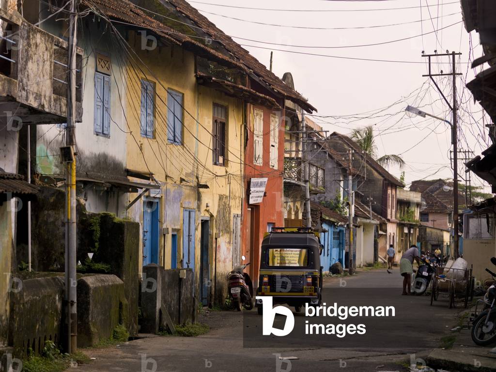 Run down Shop Fronts, Jewtown, Cochin, Kerala, India (photo)