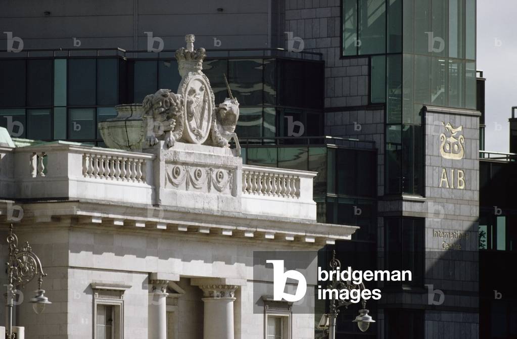 Dublin, Financial Services Centre, (Detail) Customs House (photo)
