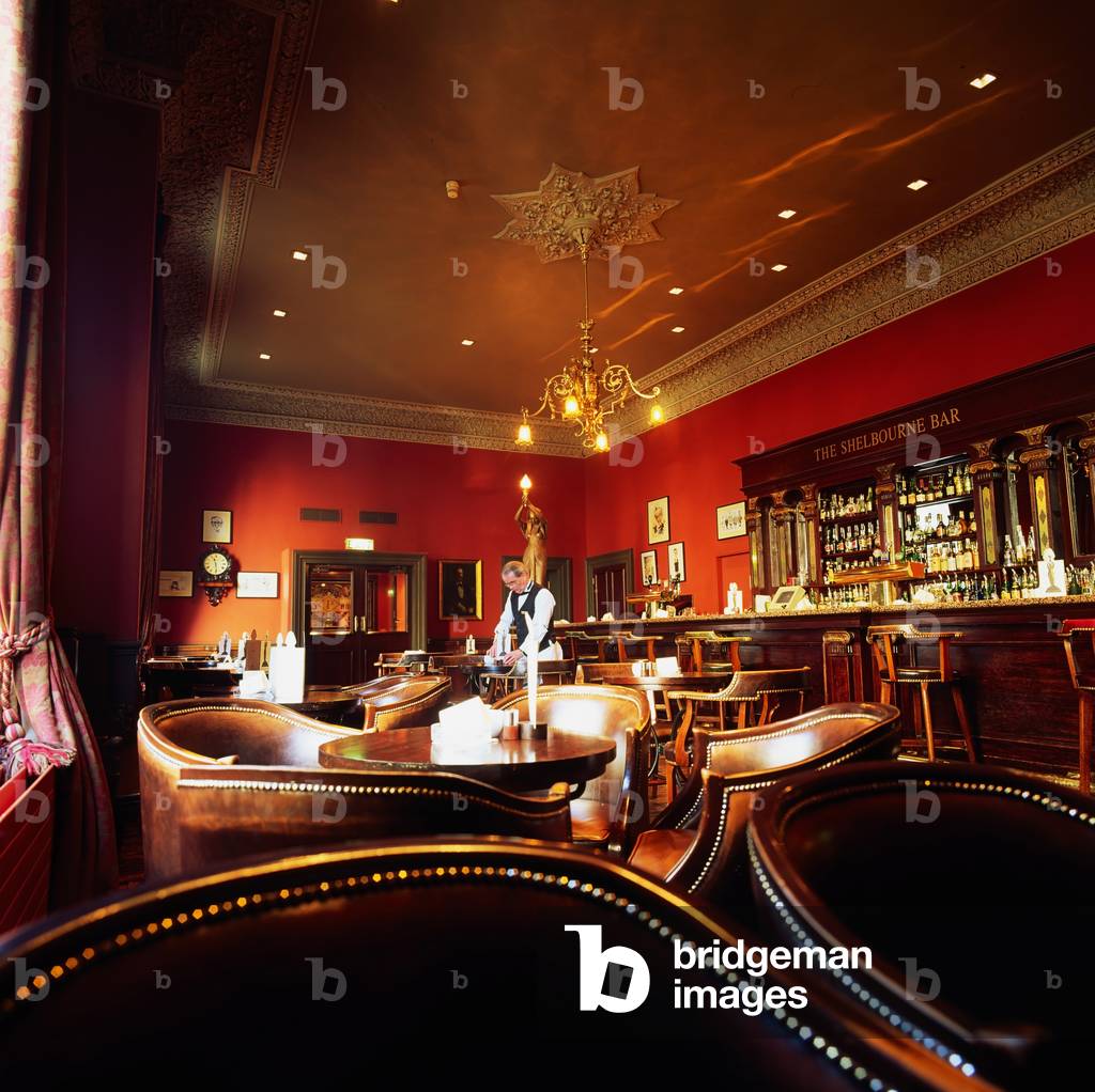 Shelbourne Bar, Dublin, Co Dublin, Ireland; Barman Inside A Bar (photo)