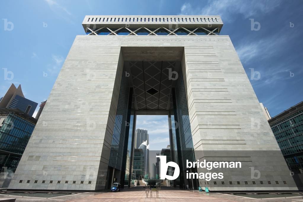 Dubai International Financial Centre Facade, Dubai, United Arab Emirates (photo)