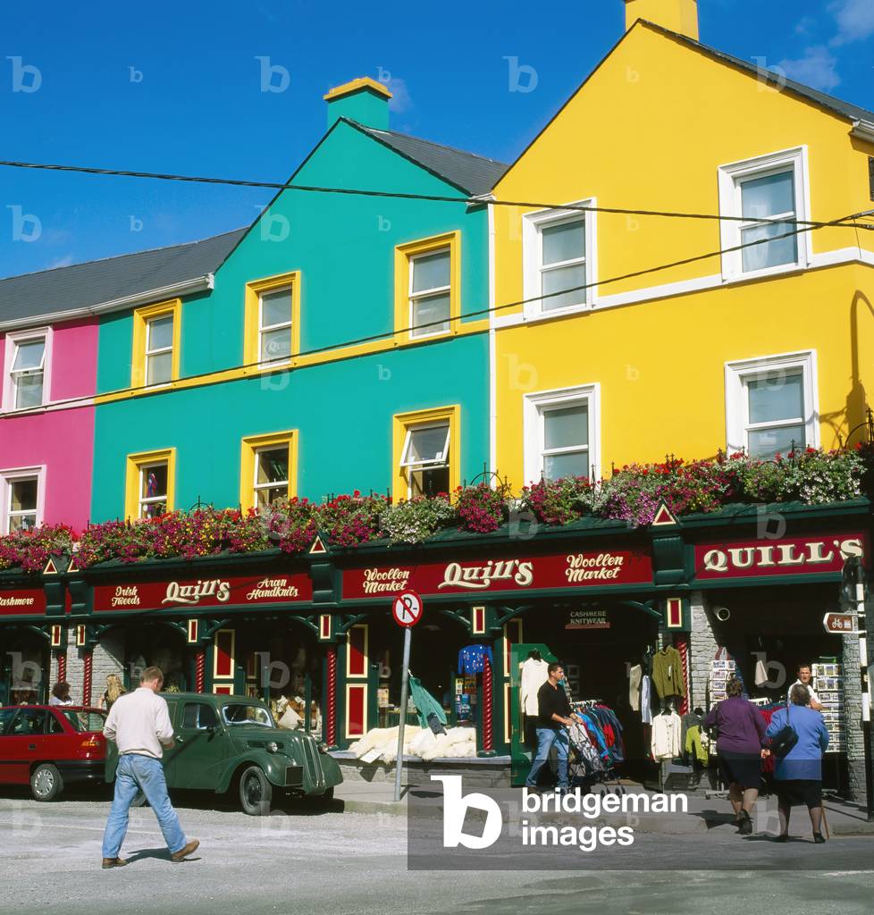 Kenmare, Co Kerry, Ireland; Market And Colorful Buildings (photo)