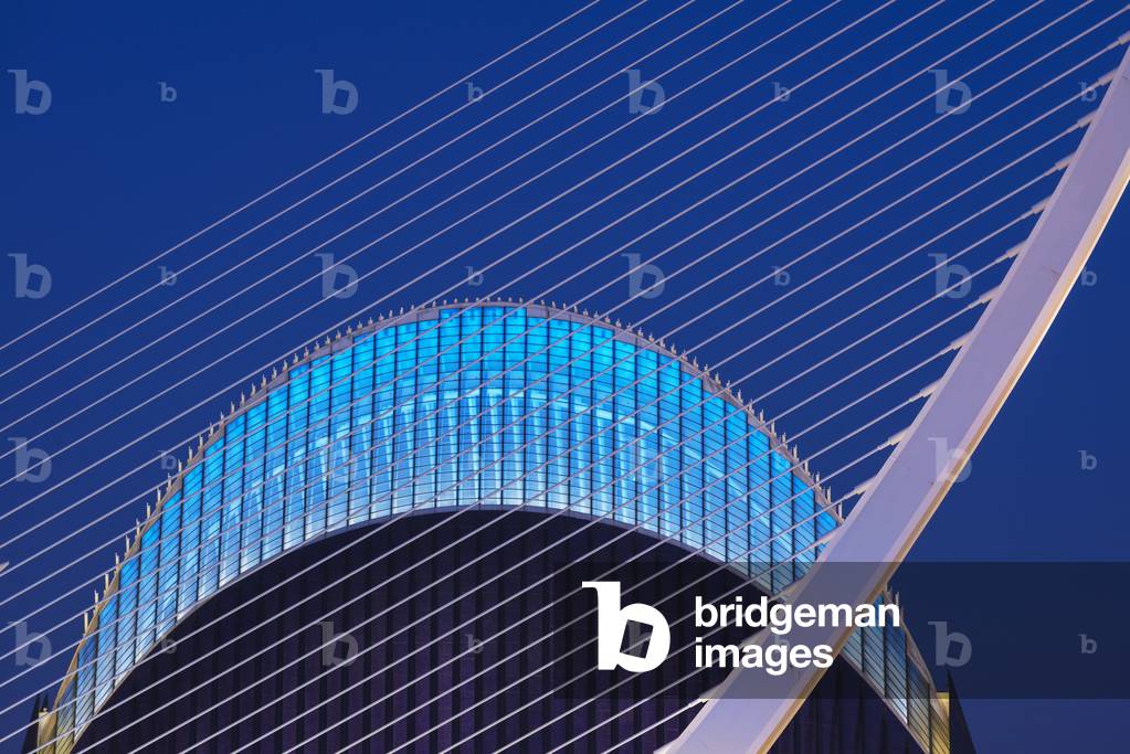 View of El Pont De L'assut De L'or and L'agora in Ciudad De Las Artes Y Las Ciencias (City of Arts and Sciences), Valencia, Spain (photo)