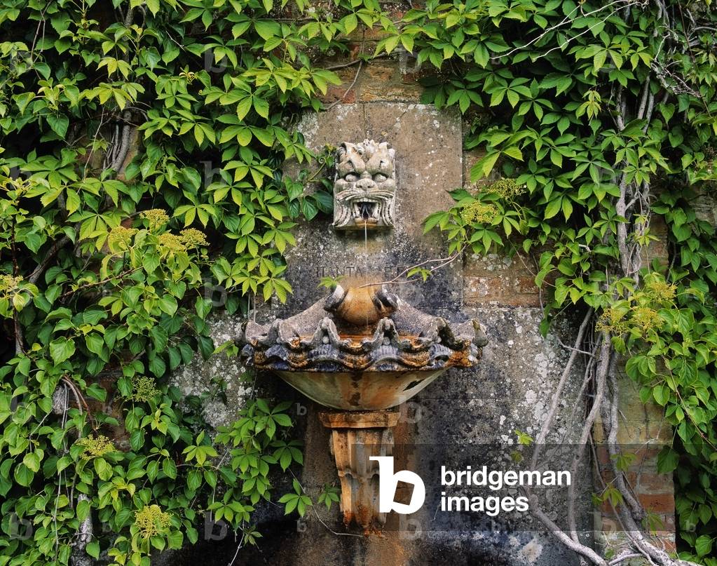 Fountain In The Walled Garden, Florence Court, Co Fermanagh, Ireland (photo)