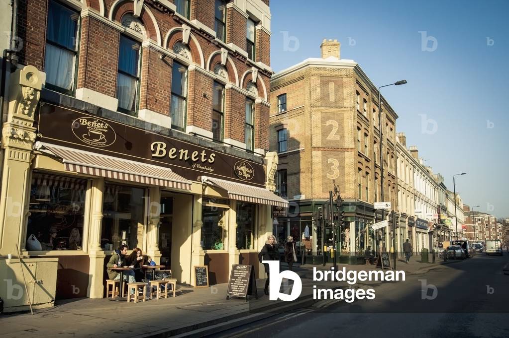 UK, England, UK , Brick Lane, London, Ice cream shop and cafe (photo)