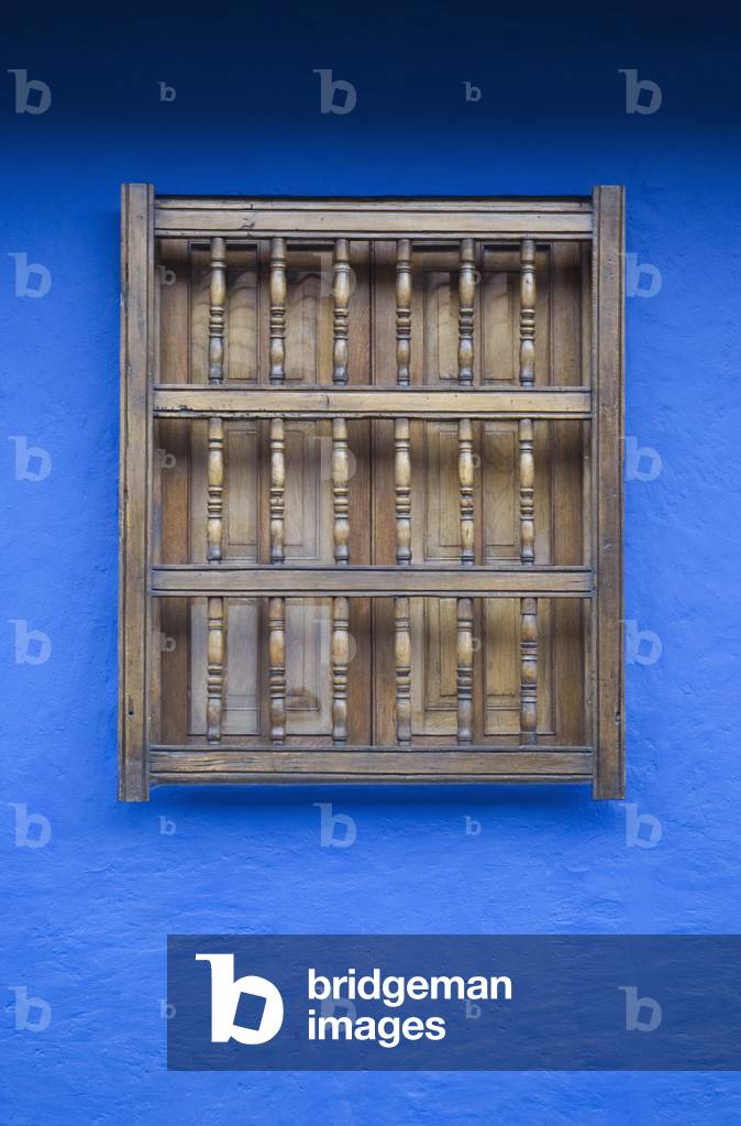 Colombia, Bogota, Window, La Candelaria (photo)