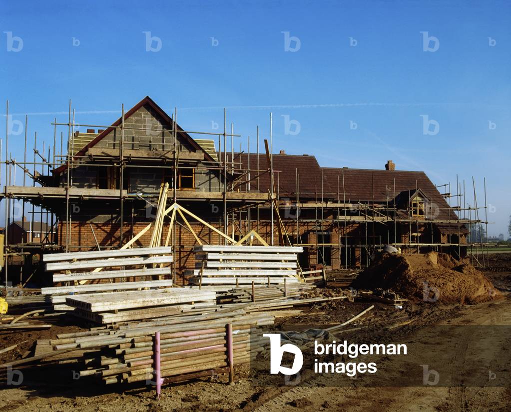 Construction Of A Modern House; Housing Construction (photo)