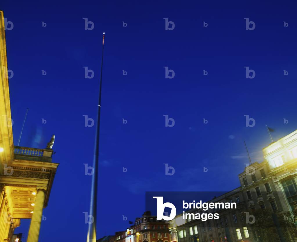 Dublin, Co Dublin, Ireland, The Spire And Gpo, O'connell Street (photo)