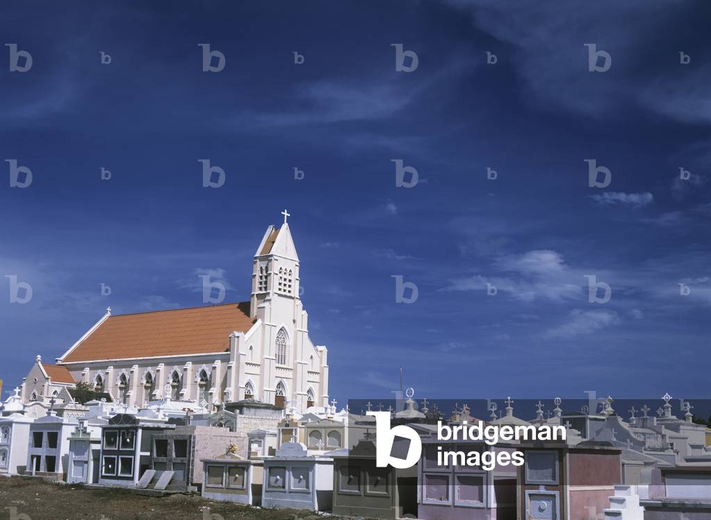 Looking Over Graves to Church (photo)