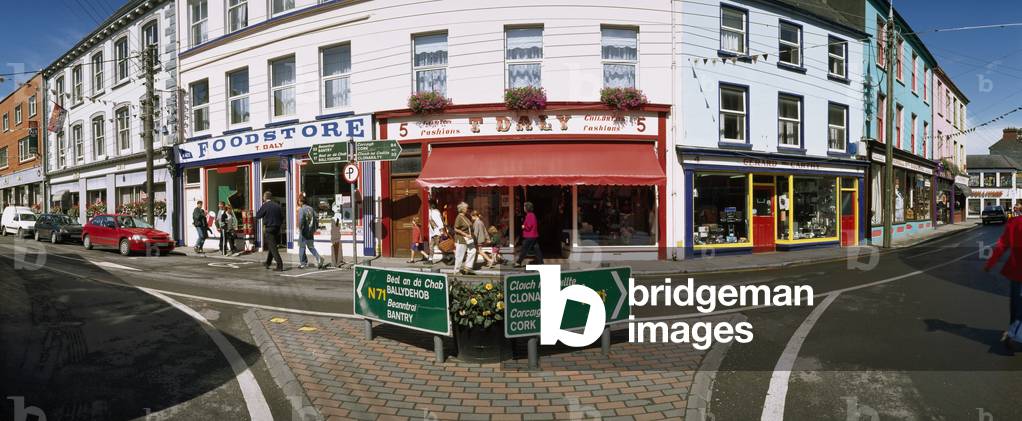 Skibbereen,Co Cork,Ireland;Streetscene With Directional Signs (photo)