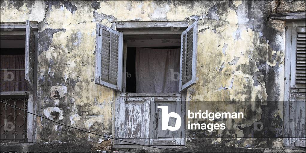 Weatherbeaten Building Exterior, Zanzibar, Africa (photo)