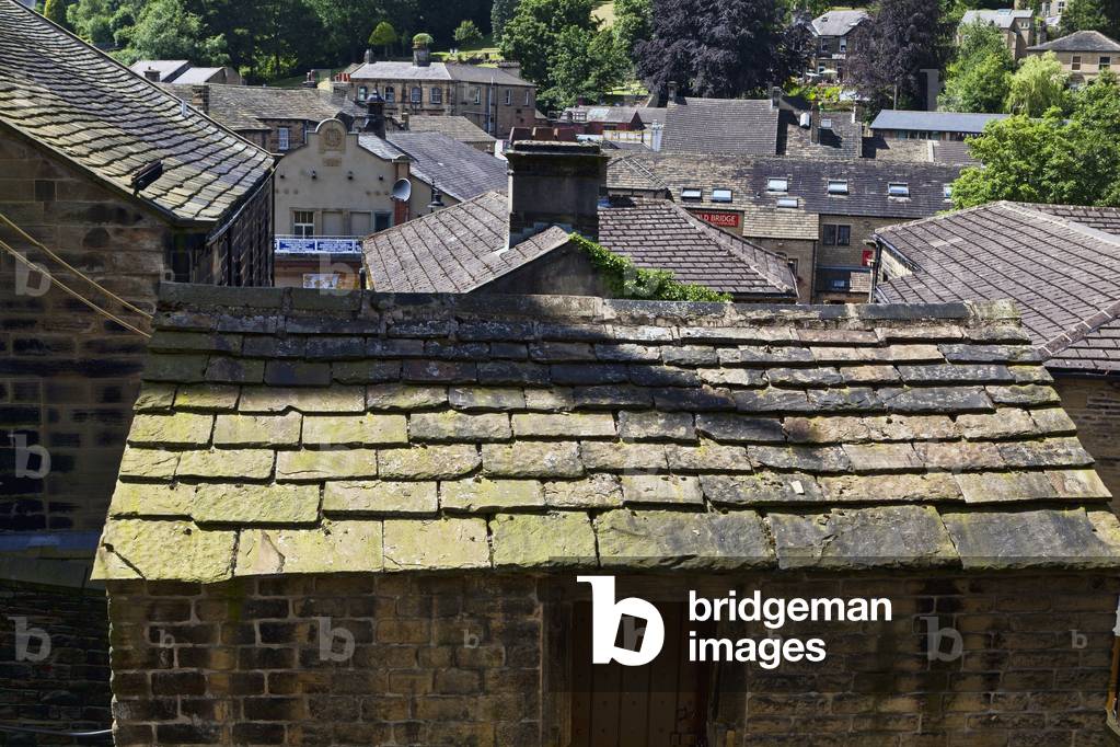 Roof tops, Holmfirth, Yorkshire, England, UK  (photo)