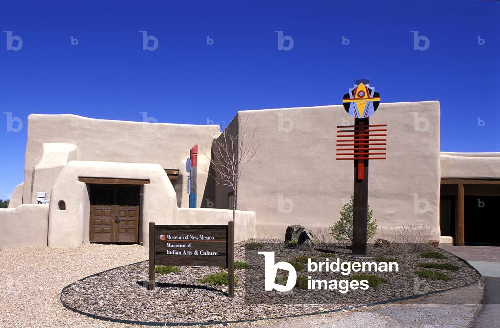 Museum of Indian Arts and Culture, Facade, Santa Fe, New Mexico, USA(photo)