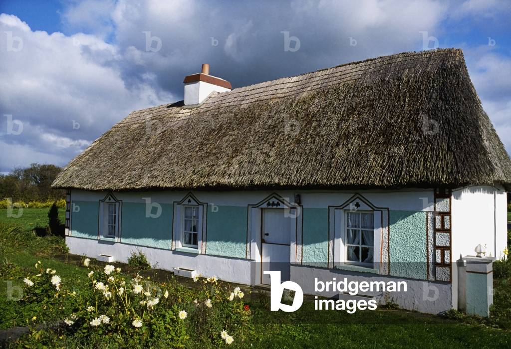 Listowel, Co Kerry, Ireland; Traditional Irish Cottage (photo)