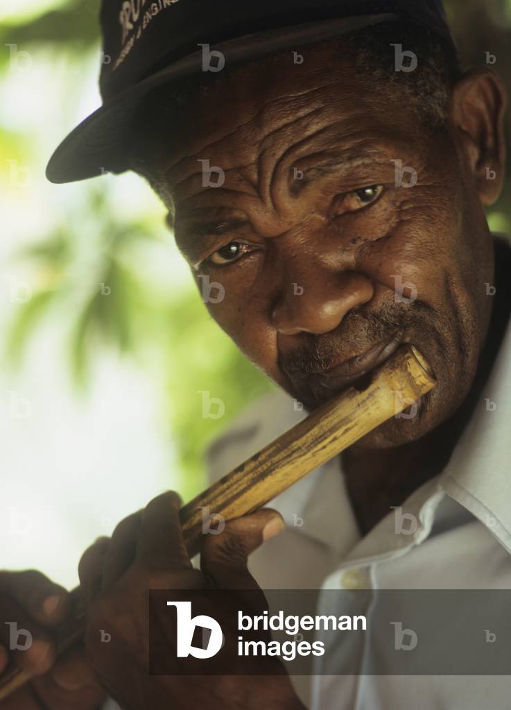 Close-Up of Male Flute Player (photo)