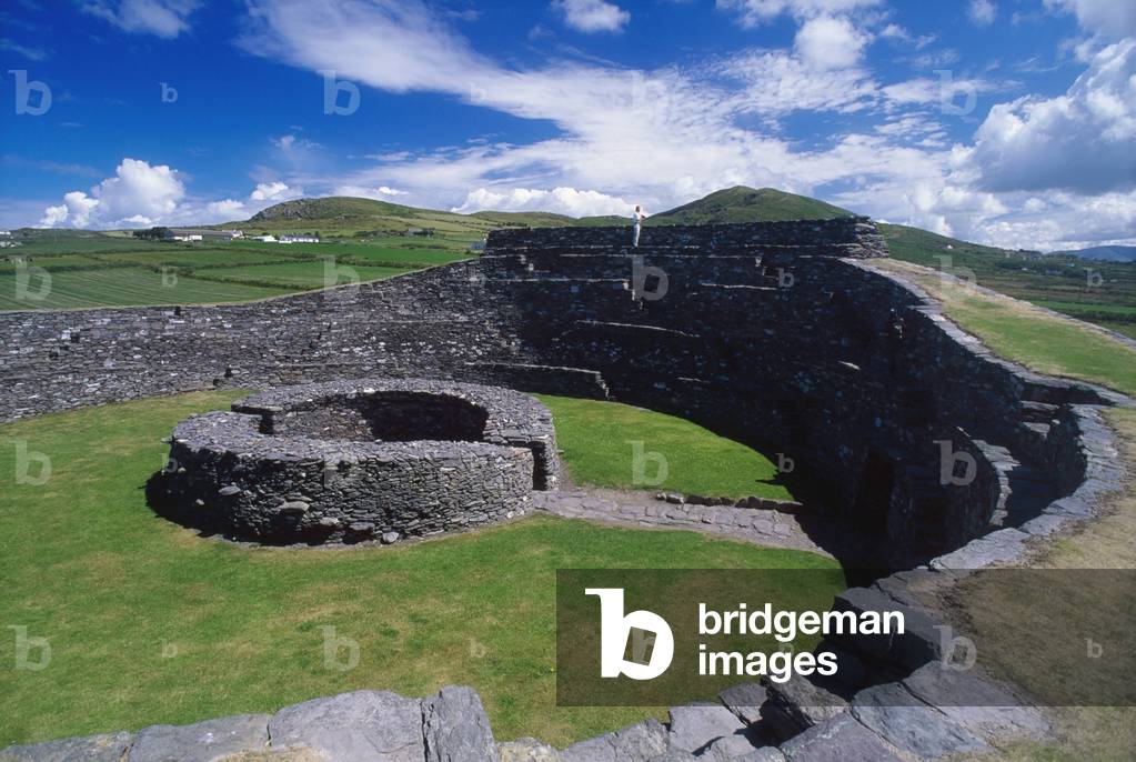 Cahergal Ringfort, Cahirciveen, County Kerry, Ireland; Historic Site Of A Stone Fort (photo)