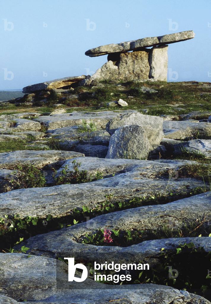 Poulnabrone Dolmen, The Burren, Co Clare, Ireland (photo)