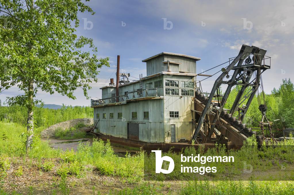 Coal Creek Dredge, along Coal Creek, Yukon Charley Rivers National Preserve; Alaska, United States of America (photo)