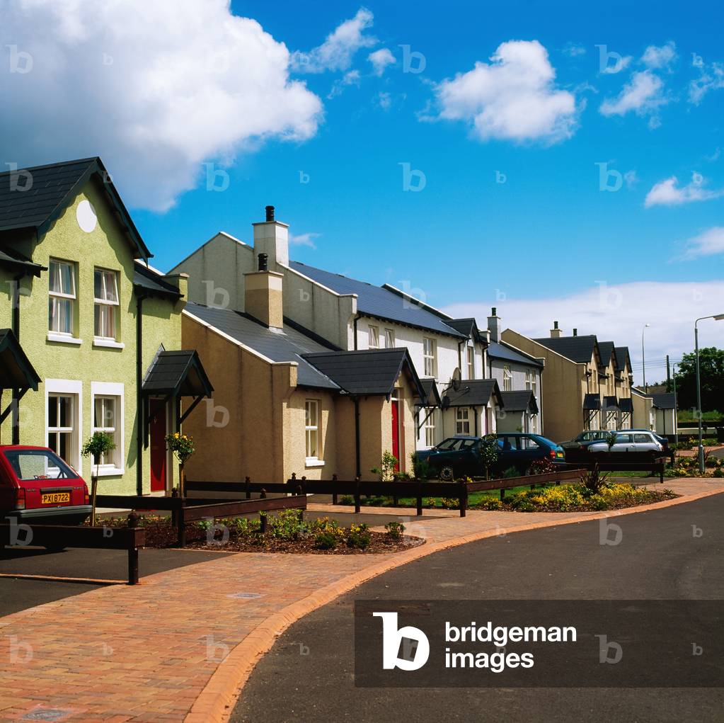 Co Down, Northern Ireland, Housing, Row Of Houses (photo)