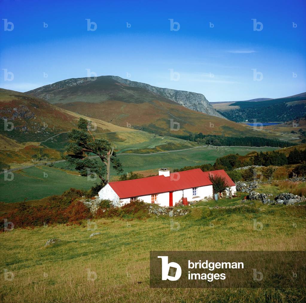 Traditional Cottages, Lough Dan, Co Wicklow (photo)