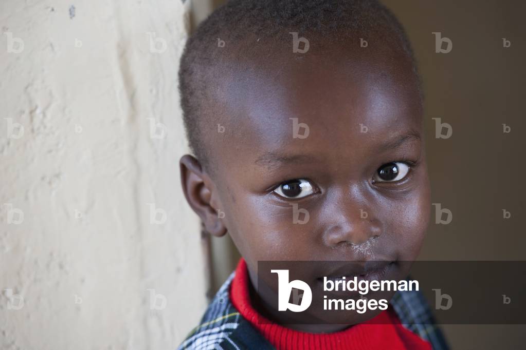 Young Boy in a Massai Village, Kenya, Africa (photo)