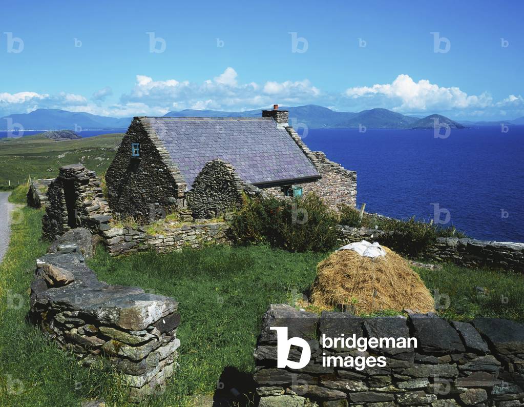 Ballinskelligs, Iveragh Peninsula, County Kerry, Ireland; Historic Stone Farmstead (photo)