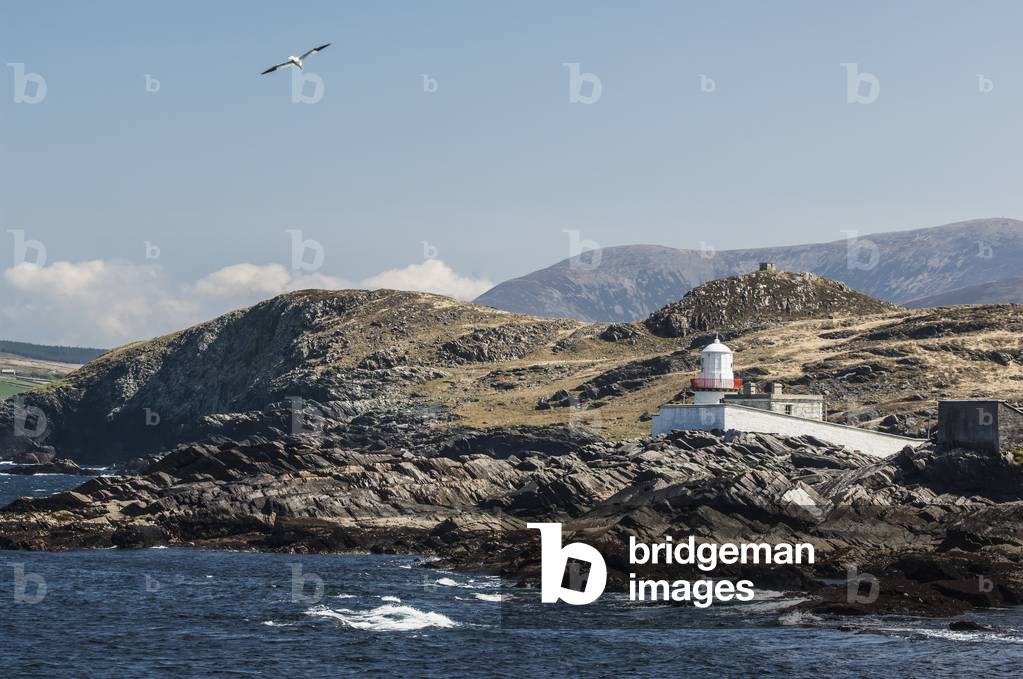 Cromwell Point Lighthouse, Valentia Island, Iveragh Peninsula, County Kerry, Ireland, UK  (photo)