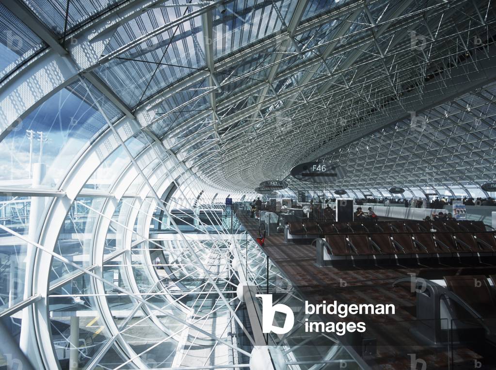 New Departure Lounge, Charles De Gaulle Airport, Modern Architecture (photo)