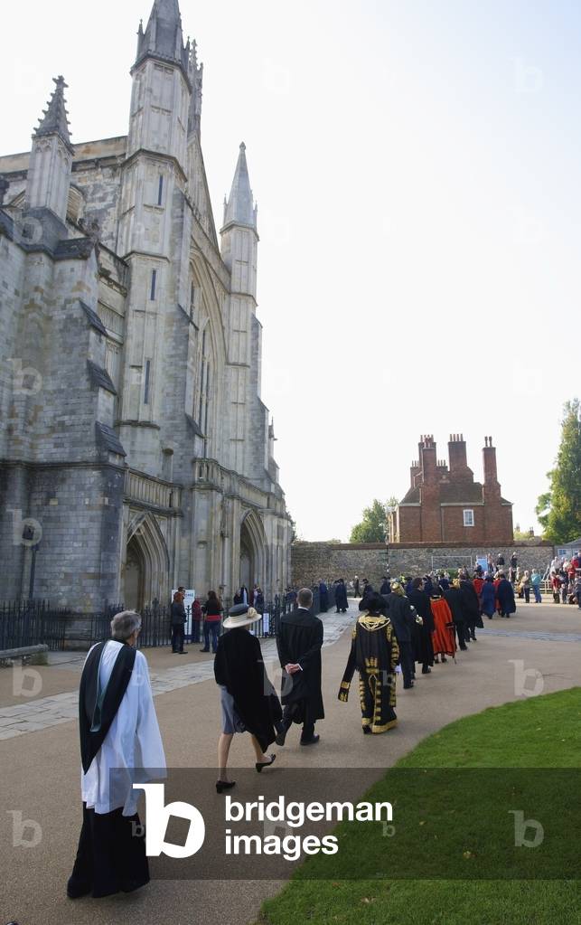 Law day at Winchester Cathedral, Winchester, Hampshire, England, UK  (photo)