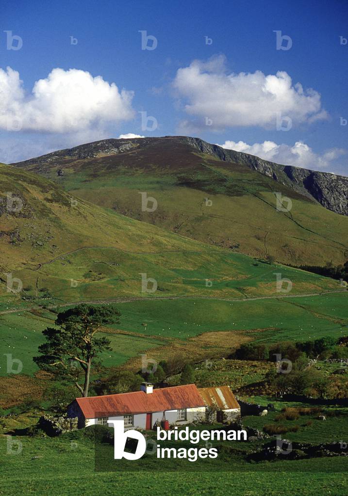 Near Lough Tay, Co Wicklow, Republic Of Ireland, High Angle View Of A House (photo)