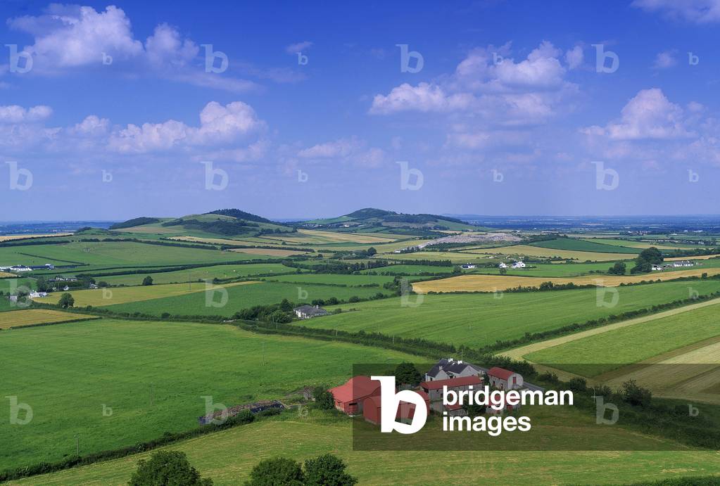 High Angle View Of Fields, Stradbally, County Laois, Republic Of Ireland (photo)