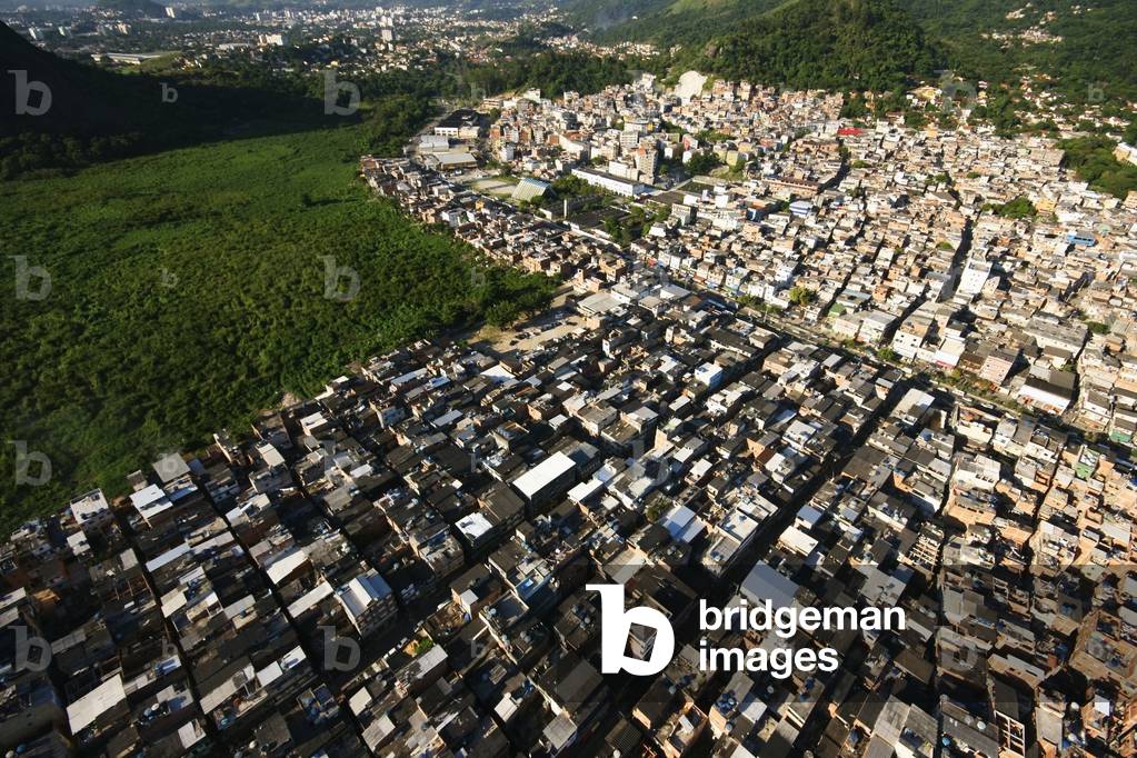 Brazil, Aerial view of City of God, Rio De Janeiro (photo)
